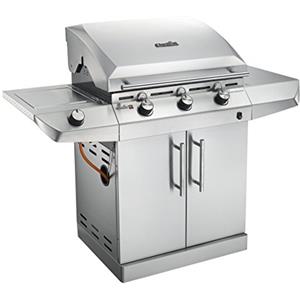 CharBroil Grill a Gas con 3 bruciatori, Performance t-36g5 di Acciaio Inox, 62,4 x 139 x 117,4 cm, Argento, 468100415