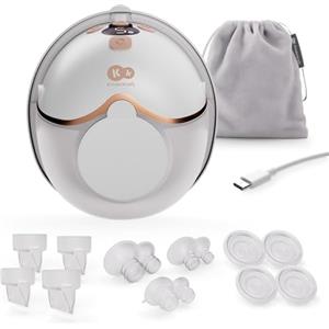 kk Kinderkraft Kinderkraft MAMAFLOW tiralatte elettrico portatile, singolo senza fili, 4 modalità e 9 livelli, memoria, autonomia fino a 180 min, ricarica USB-C, Rosa