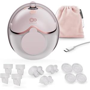kk Kinderkraft Kinderkraft MAMAFLOW tiralatte elettrico portatile, singolo senza fili, 4 modalità e 9 livelli, memoria, autonomia fino a 180 min, ricarica USB-C, Dorato