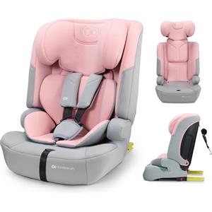kk Kinderkraft Kinderkraft SAFETY FIX 3 PRO I-SIZE 76-150 cm Seggiolino Auto 9-36 kg isofix, Alzatina auto bimbi, Poggiatesta regolazione, Cinture di sicurezza, extra TOP TETHER, Facile da pulire, Rosa