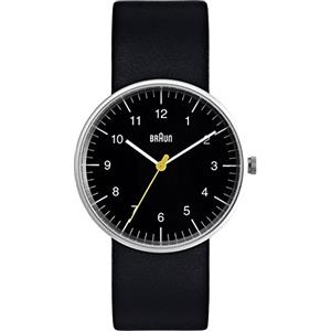 Braun Orologio Analogico Quarzo Uomo con Cinturino in Pelle BN0021BKBKG