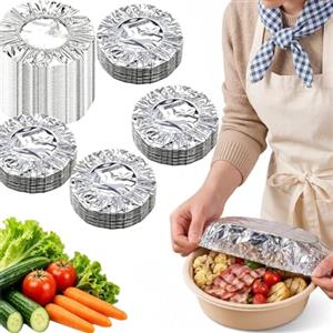 Generic 100 Pezzi Confezioni Di Coperchi Universali In Alluminio Alimentare，30