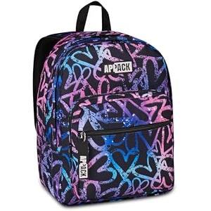 Appack Zaino, Doppio Scomparto, Tasca Porta Borraccia, Scuola e Tempo Libero, English Lavander, Bambine e Ragazze, rosa/blu