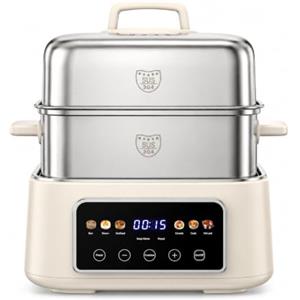 Fulgutonit Vaporiera elettrica in acciaio inox 304, 12,5 l