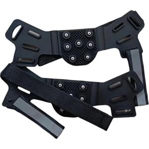 Generic Punte per Ghiaccio Per Scarpe 7 Punte Regolabili Antiscivolo | Ferri Con Strisce Riflettenti Per Lavoro All'Aperto Escursionismo Arrampicata Montagna Escursione Mattina