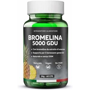 Mytree Labs Bromelina 5000 GDU in Capsule con Vitamina C e Bamboo - Vegan | Senza Glutine e Lattosio