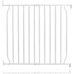Safetots Cancelletto per Bambini Eco con Fissaggio a Vite, Bianco, 70cm - 80cm, Cancelletto di Sicurezza per Bambini e Neonati, Barriera di Sicurezza con Fissaggio a Vite
