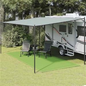 Générique Tappeto Tenda HDPE Verde Chiaro 250x500 Cm | Polietilene ad alta densità, decoupable, lavabile ad acqua, 6 occhielli per fissaggio