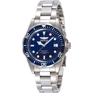 Invicta Pro Diver Orologio da in acciaio inossidabile con movimento Quarzo - 37mm, Argento / Blu