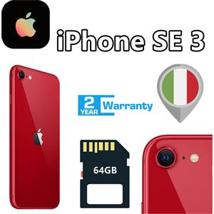 Apple NUOVO Apple iPhone SE 3a Gen. Nero Bianco Rosso - 64GB (Sbloccato) ????Originale