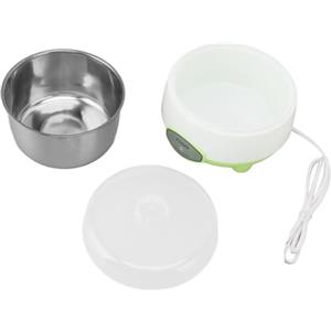 Tnfeeon Yogurtiera, Yogurtiera Greca Macchina con Pentola Interna in Acciaio Inossidabile Yogurtiera Automatica per la Casa Yogurt Biologico Formaggio Frutta Vino Maker (Spina UE 220V)