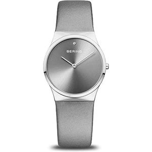 BERING Donna Analogico Quarzo Classic Orologio con Cinturino in Raso Cinturino e Vetro zaffiro 12130-609