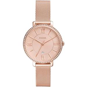 Fossil Orologio Jacqueline per donna, Movimento al quarzo a tre lancette con cinturino in acciaio inossidabile, Tono oro rosa