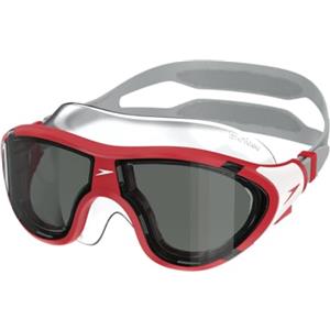 Speedo Maschera Biofuse unisex, per bambini, per immersioni, nuoto, design ergonomico, in acqua aperta, senza perdite, colore rosso, taglia unica
