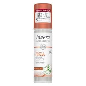 Lavera Deo Spray NATURAL & STRONG - 48h+ di potere deodorante dalla natura - ginseng biologico - minerali biologico - vegano - Cosmesi naturale - senza sali di alluminio - 75 ml