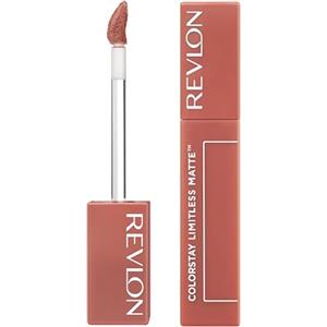 Revlon ColorStay Limitless Matte Liquid Lipstick, Rossetto Liquido Opaco, Arricchito con Triplo Acido Ialuronico, Formula 100% Vegana, Ultra Resistente, 002 Poster Child