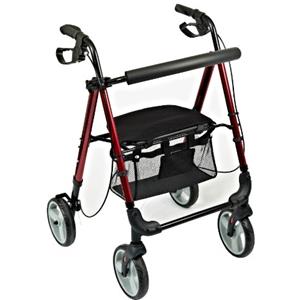 NRS Healthcare Deambulatore Leggero a 4 Ruote