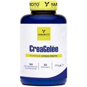 Yamamoto CreaGelèe Creatina Monoidrato Effervescente, 90 Supergelèe, Gusto Agrumi