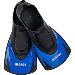 Mares Hermes - Pinne corte versatili unisex per nuoto e immersione, pinne piscina leggere e confortevoli con scarpetta aperta