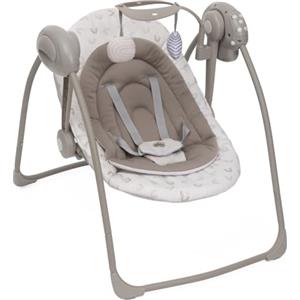 Chicco Swing&Play Altalena Elettrica Neonato 0 Mesi+ (fino a 9 Kg), 5 Velocità Dondolio, Melodie Rilassanti, Pieghevole, Compatta e Salvaspazio, Schienale 2 Posizioni, 0 Mesi