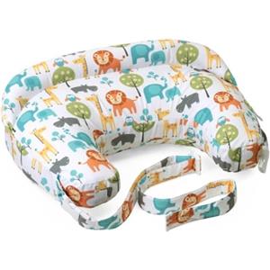 Chicco Boppy Cuscino Allattamento Deluxe, Supporto per Allattamento al Seno e con Biberon, Forma Ergonomica con Supporto per Mamma e Bambino, Imbottitura Piena, Sfoderabile e Lavabile in Lavatrice, 0M+