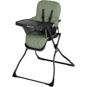 Bebeconfort Lily Seggiolone pappa bimbo, 6 mesi-3 anni, 9-15 kg, Seggiolone Pappa Pieghevole Viaggio, Seggiolone leggero (4 kg), Facile da pulire, Seduta Imbottita, Mineral Green