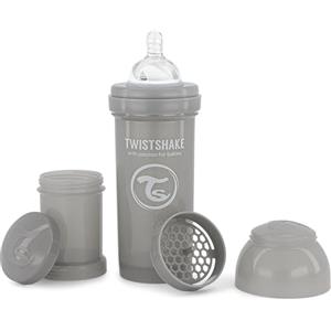 Twistshake Biberon anti-coliche 260 ml 2 + Mesi - Grigio