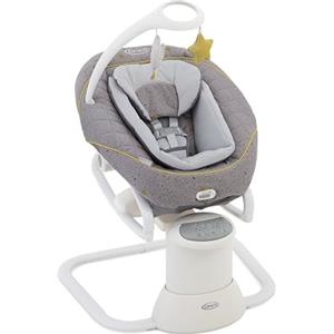 Graco - All Ways Soother, Sdraietta e dondolo 2 in 1, dalla nascita a circa 6 mesi (9 kg), con vibrazione e velocità di oscillazione regolabile, fantasia Stargazer