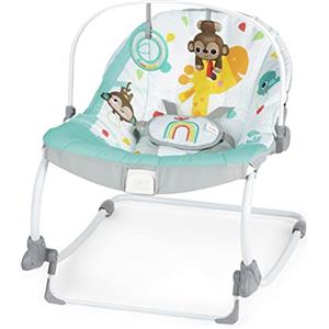 Bright Starts, Sdraietta per neonati e bimbi Wild Vibes, con vibrazioni, Unisex, 0+ mesi
