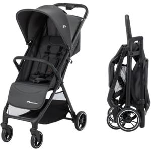 Bebeconfort Azur, Passeggino Compatto, 0-3 anni (15 kg), Passeggino Leggero, Chiusura Automatica a Una Mano, Reclinabile Fino a Posizione Sdraiata, Spazioso Cestello Portaoggetti, Mineral Graphite