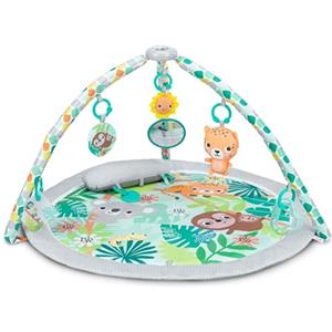 Bright Starts Palestrina Multiattività Wild Rainforest FoldAway, Barra Giocattoli Pieghevole con Borsa Trasporto, 7 Giocattoli Portatili, Adatta per Neonati 0+ Mesi