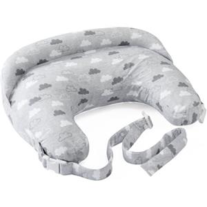 Chicco Boppy Cuscino Allattamento Deluxe, Supporto per Allattamento al Seno e con Biberon, Forma Ergonomica con Supporto per Mamma e Bambino, Imbottitura Piena, Sfoderabile e Lavabile in Lavatrice, 0M+
