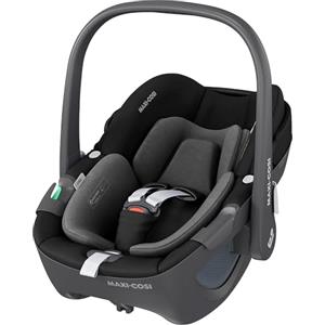 Maxi-Cosi Pebble 360 i-Size, Seggiolino auto neonato 0-15 mesi (40-83 cm), Seggiolino girevole 360°, ClimaFlow, Cinture Easy-in, Protezione dagli impatti laterali G-CELL, Essential Black