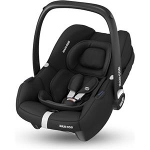 Maxi-Cosi CabrioFix i-Size, Seggiolino auto neonato, 0-12 mesi, 0-12 kg, Seggiolino auto Isofix leggero (3,2 kg), Capottina ampia, Seduta ultra imbottita, Riduttore Neonato, Essential Black