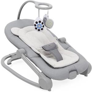 Chicco Sdraietta Mia 2in1, Sdraietta Neonato e Prima Sedia, Riduttore in Cotone Biologico, Barra Gioco Reversibile, Musica e Vibrazione, Modalità Dondolo o Fissa, Da 0 mesi a 18 kg