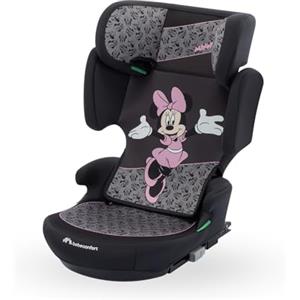 Bebeconfort Disney Road Fix i-Size, Seggiolino Auto 15-36 kg, 3,5-12 anni (100-150 cm), Seggiolino Auto Isofix Pieghevole, Portatile e Leggero 4.4 Kg, 14 Posizioni Poggiatesta, Authentic Minnie