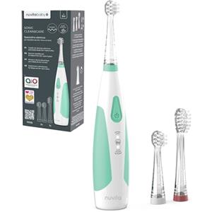 Nuvita 1151B | Spazzolino Elettrico Bambini Sonic Clean & Care | Spazzolino Elettrico per Bambini da 3 Mesi a 5 Anni | Spazzolino Luminoso Bambini | Spazzolini Elettrici | Approvato dall'AIO | 2023