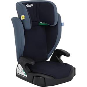 Graco Junior Maxi i-Size R129 Seggiolino auto leggero con schienale alto, per bambini di altezza 100-150 cm (da 3,5 a 12 anni circa), colore Navy