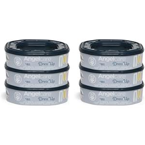 Foppapedretti Ricarica Mangiapannolini Missk, 6 Ricariche (fino a 1080 pannolini), trattiene odori con tecnologia brevettata EVOH 5 strati, trattamento antibatterico, 25% di plastica riciclata