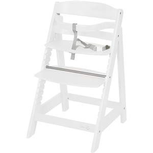roba Seggiolone Pappa per Bambini Sit Up III - Evolutivo - con Poggiapiedi e Cinghie di Sicurezza Removibili - Altezza Regolabile - Legno Bianco
