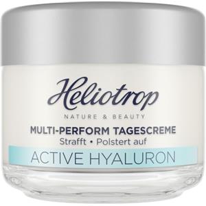 Heliotrop - Cura giornaliera anti-invecchiamento per ogni tipo di pelle, cosmetici naturali vegani, pelle fresca e sensibilmente più tonica, crema da giorno multi-perform con acido ialuronico