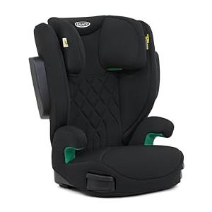 Graco - EverSure™ i-Size R129 Rialzo con schienale alto, da 100 a 150 cm (circa 3,5 a 12 anni), approvato dall'ADAC con punteggio di 4 stelle, leggero solo 5 kg, colore Black