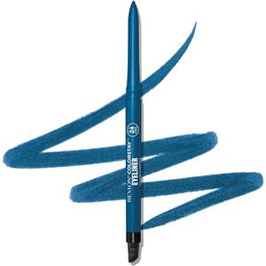 Revlon ColorStay Eyeliner Pencil, Matita Eyeliner Blu No-Transfer e Waterproof, Temperino e Sfumino Incorporati, 205 Sapphire, 0.28g