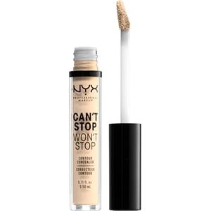 NYX Professional Makeup Correttore Can't Stop Won't Stop, Correttore Viso Liquido, Adatto a Tutti gli Incarnati, Pale, Confezione da 1