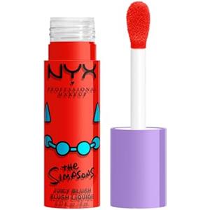 NYX Professional Makeup Saucy Sisters Fat Cheeks Blush, Blush Liquido Idratante, Pelle Luminosa e Idratata, Colore Modulabile, Formula con Peptidi, Olio di Lampone e Kiwi, Shade Snarky Scarlet, 8 ml