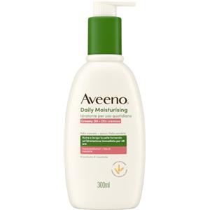 Aveeno Daily Moisturizing Crema Olio, Crema corpo idratante con Olio di Mandorle Dolci e Avena, Crema corpo nutriente, Crema corpo idratante pelle secca e sensibile, 300 ml
