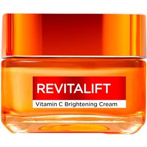 L'Oreal Paris L'Oréal Paris Crema Viso Illuminante, Adatta a Pelli Sensibili, Azione Levigante e Uniformante, Pelle Morbida e Elastica, Con Vitamina C + Acido Salicilico, Revitalift, 50 ml
