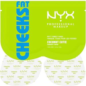 NYX Professional Makeup Fat Cheeks Butt Mask, Maschera Glutei, Infusa Con Olio di Jojoba e Olio di Avocado, Arricchita con Aroma di Cocco e Pesca, Fat Cheeks Butt Mask