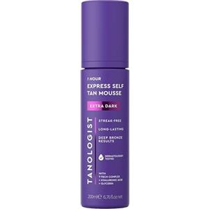 Tanologist schiuma autoabbronzante idratante extra scuro (200 ml), Ingredienti naturali e vegani, Approvato dai dermatologi, Ingredienti puliti e vegani