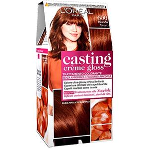 L'Oreal Paris L'Oréal Paris Colorazione Capelli Casting Crème Gloss, Tinta Colore Trattamento senza Ammoniaca per una Fragranza Piacevole, 600 Biondo Scuro